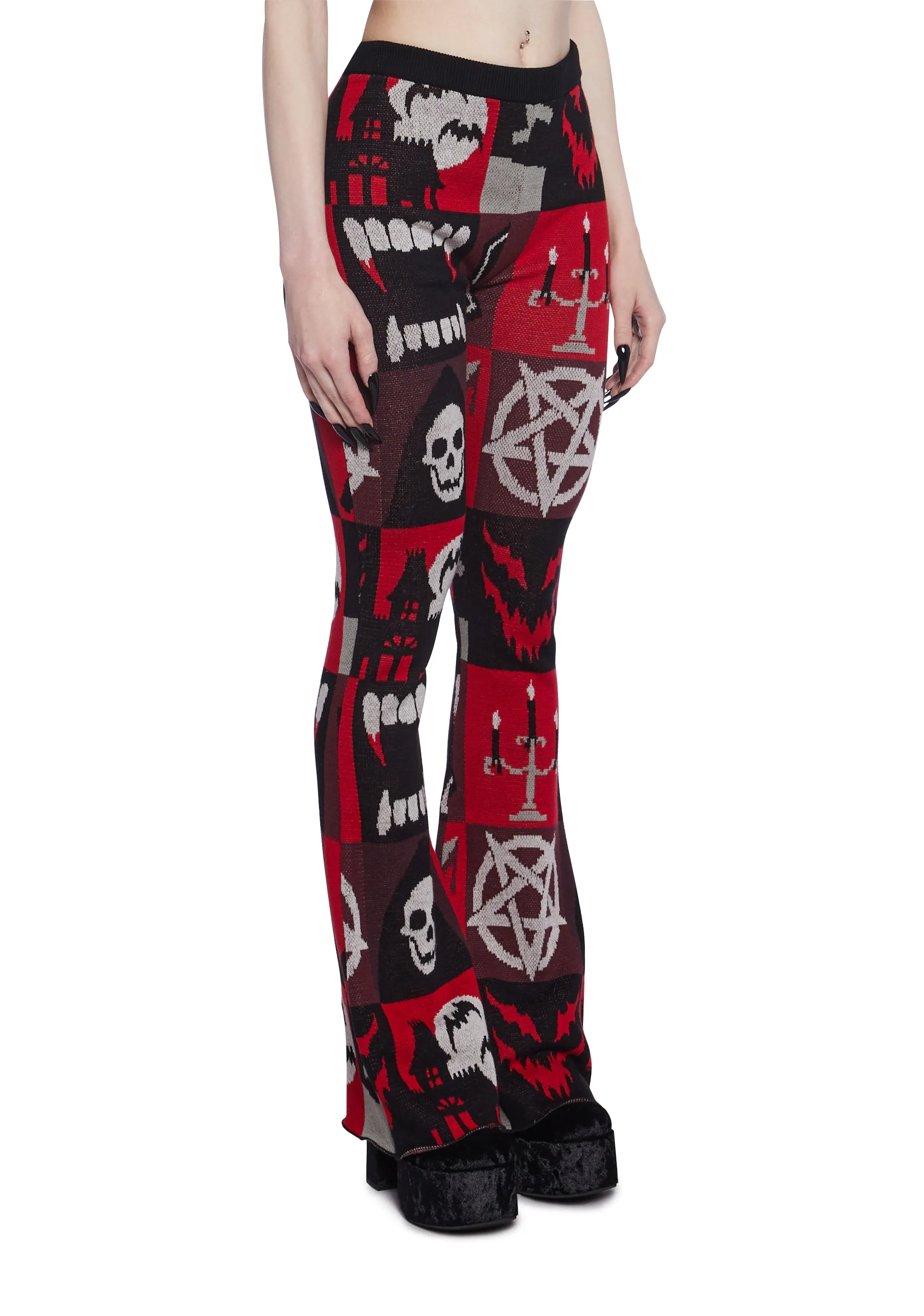 Exercise Caution Flare Pants