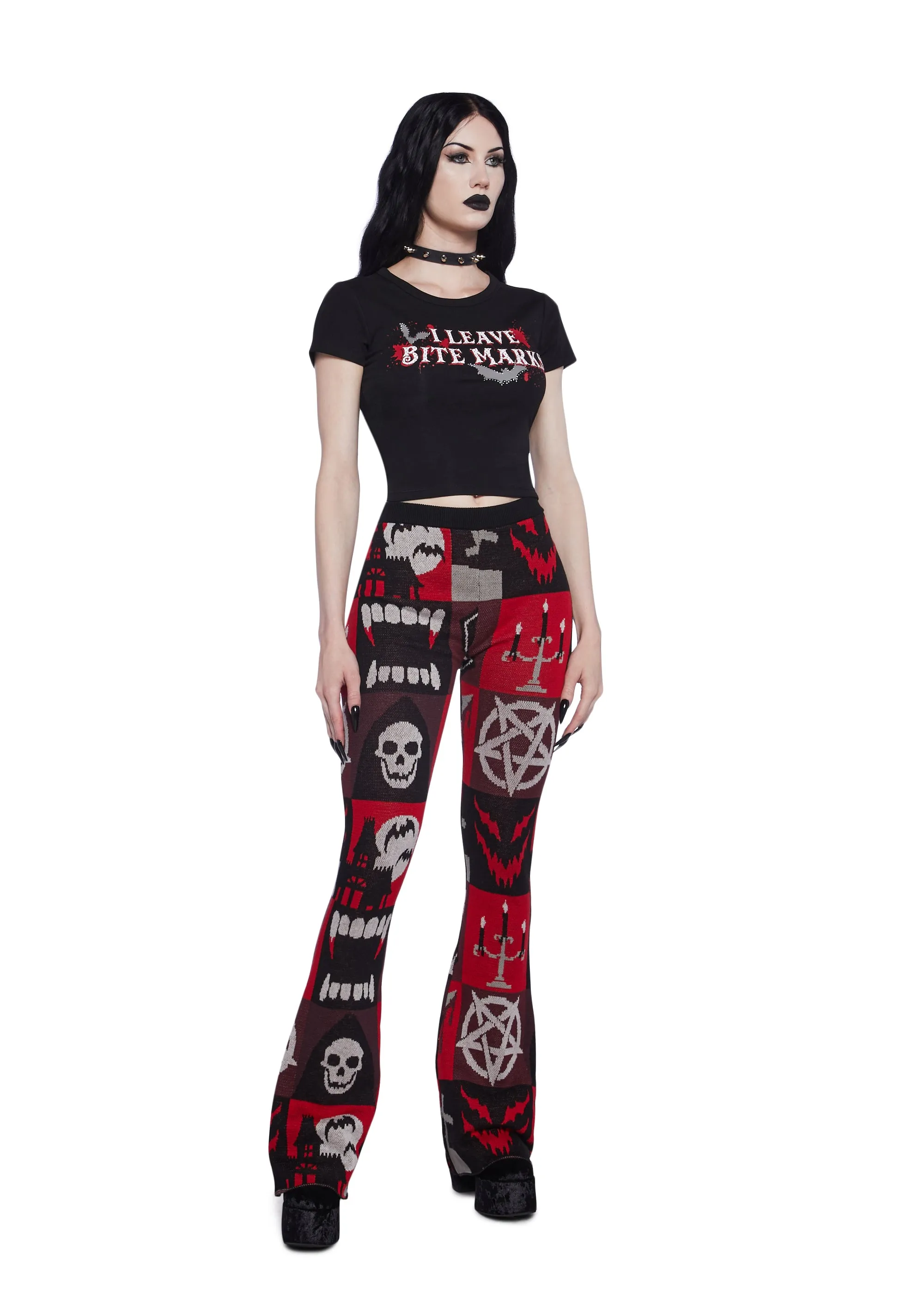 Exercise Caution Flare Pants