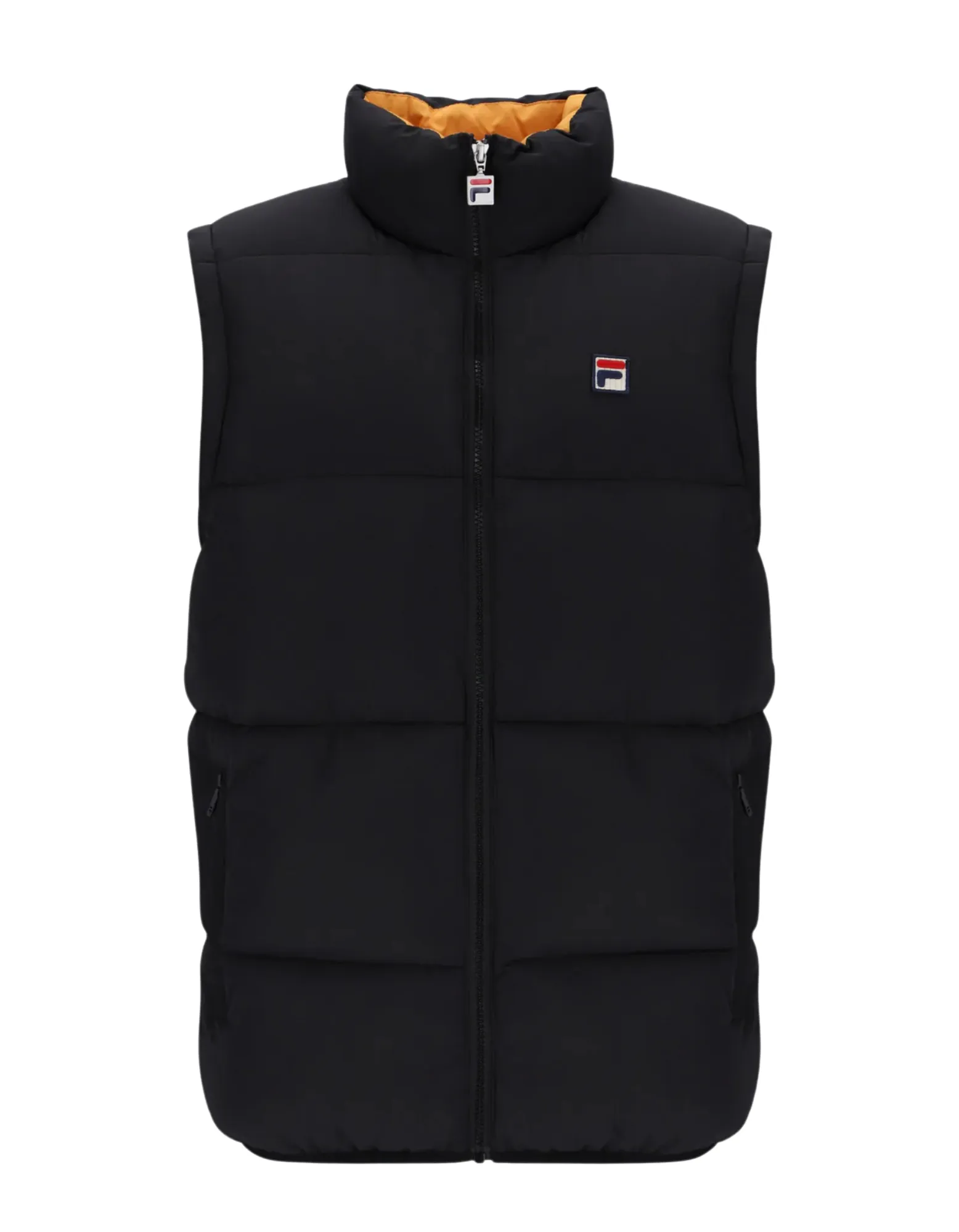 Fila Mackay Padded Gilet in Black/Yellow