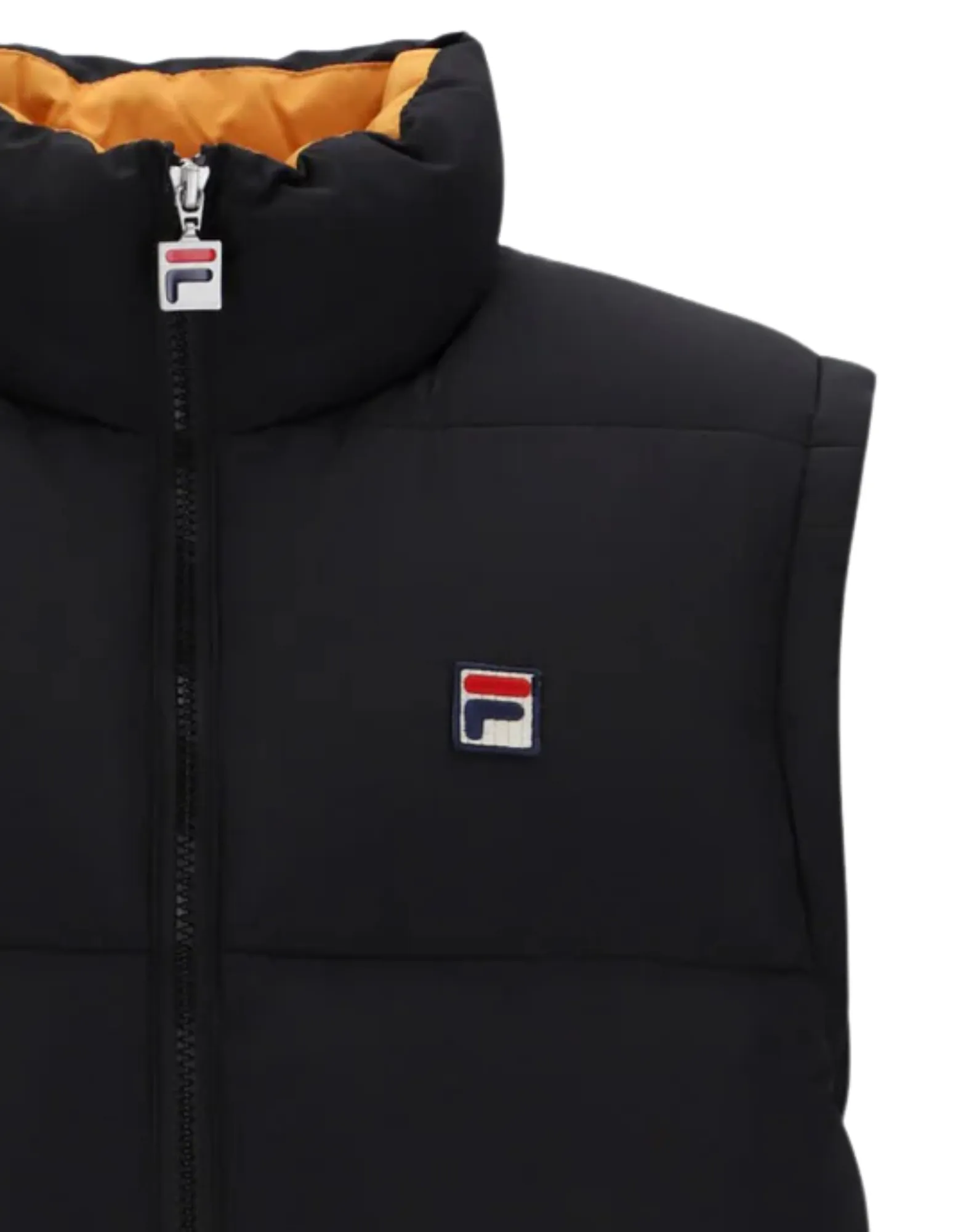 Fila Mackay Padded Gilet in Black/Yellow