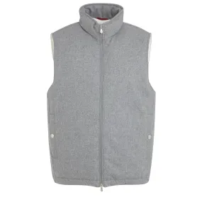 Gilet in lana grigio
