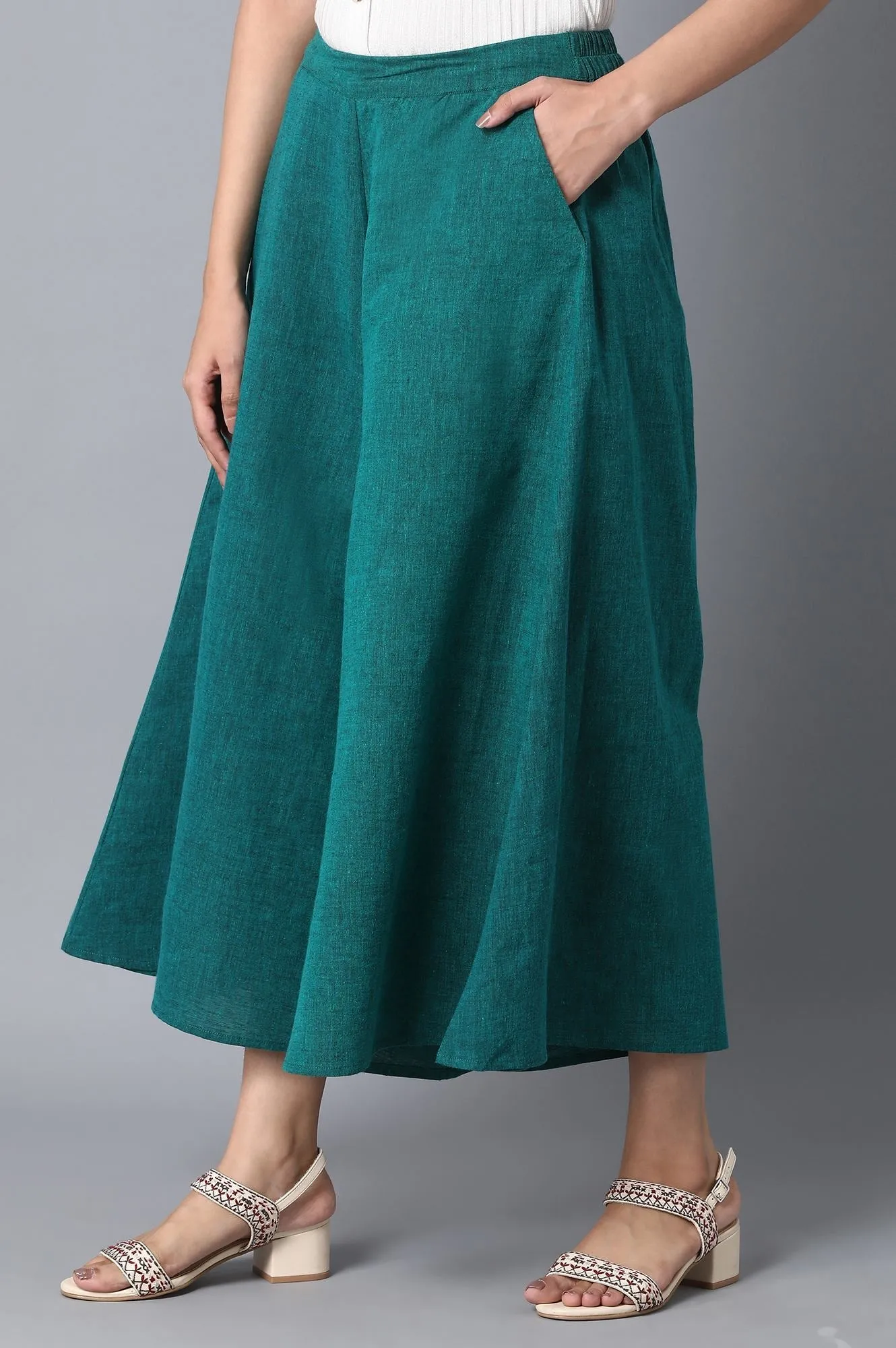 Green Straight Culottes