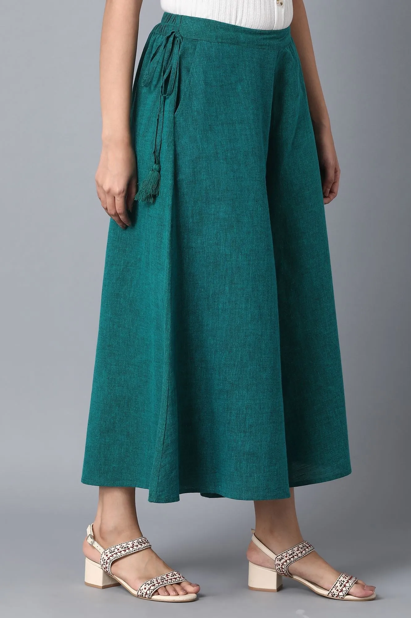 Green Straight Culottes