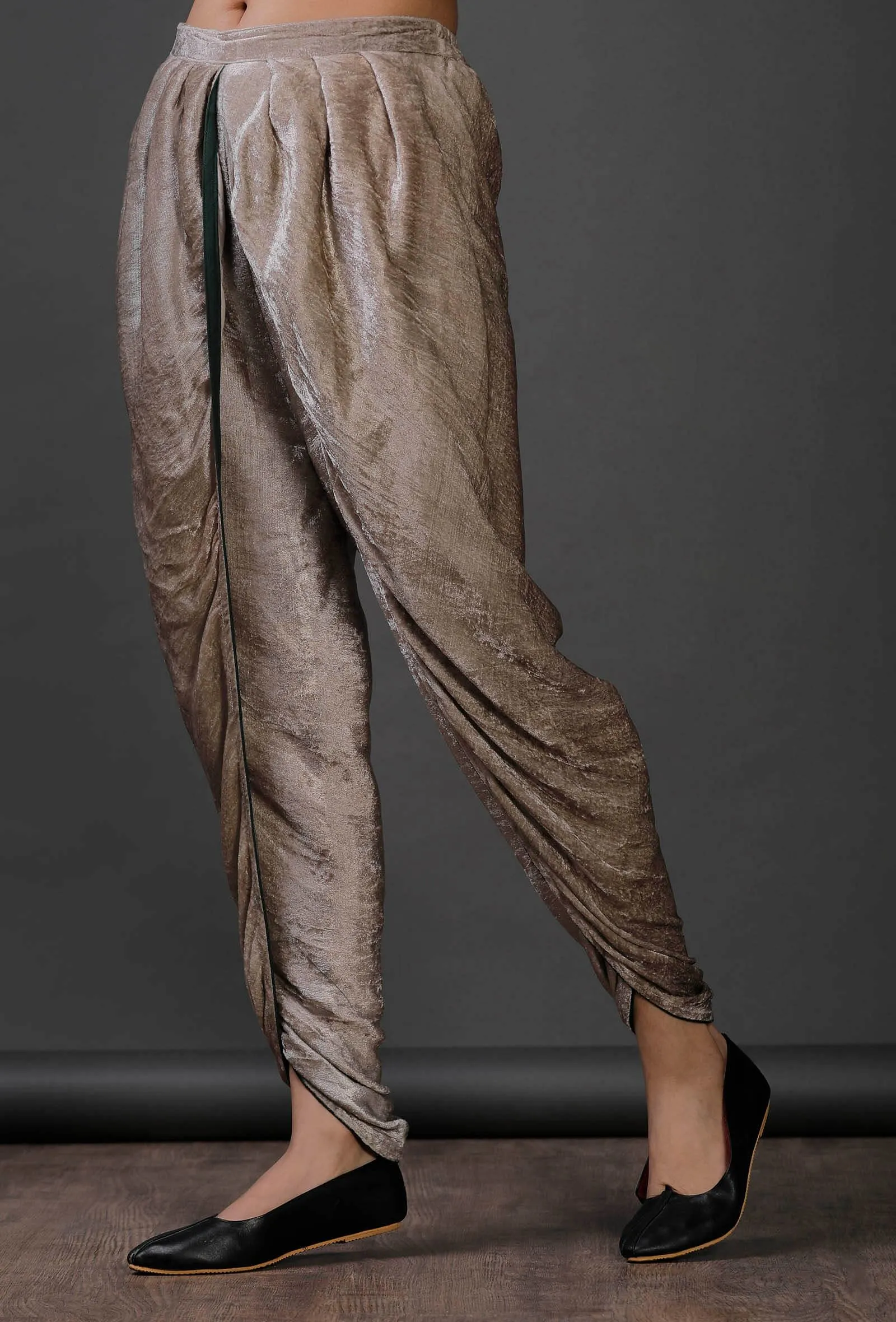 Grey Velvet Salwar