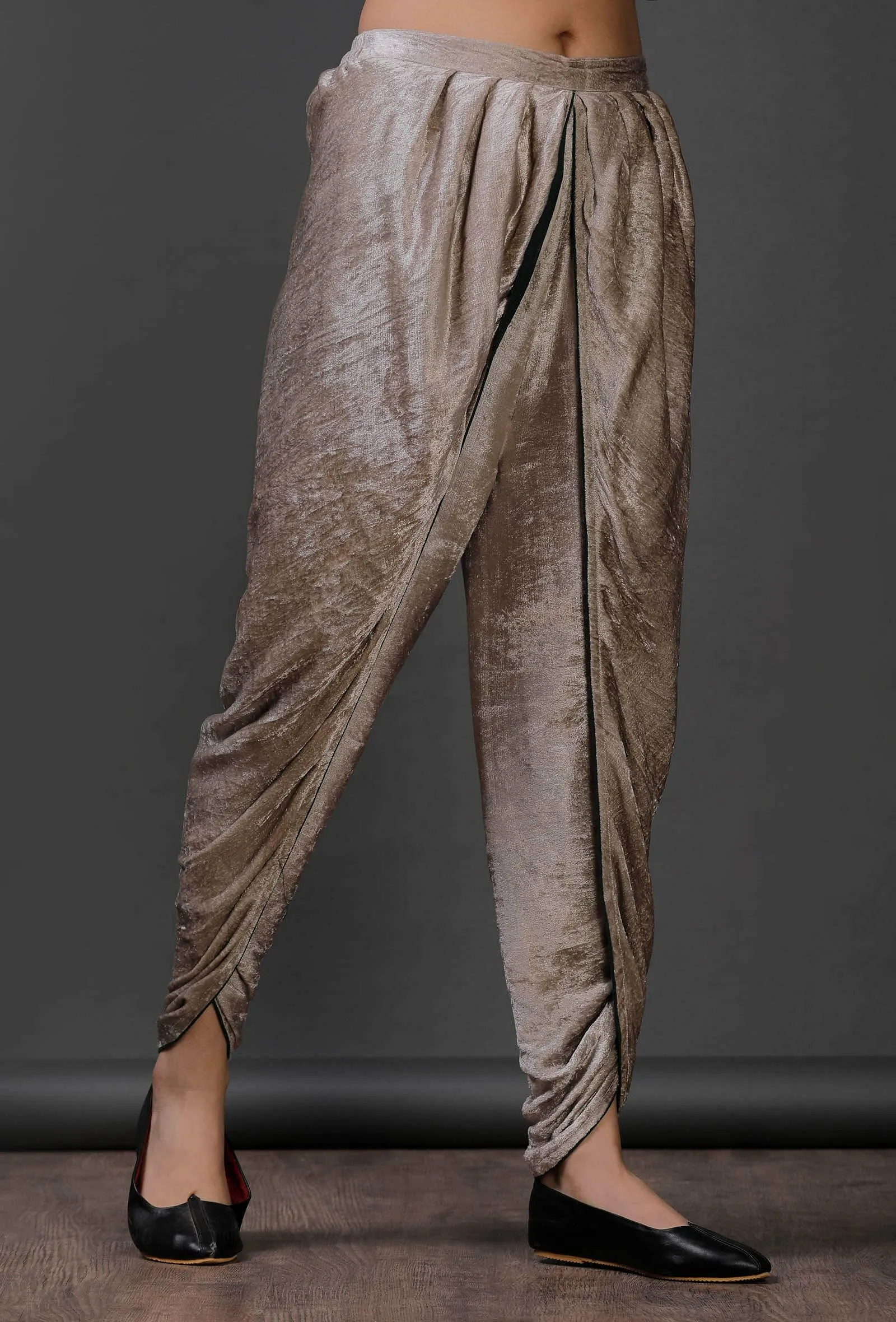 Grey Velvet Salwar