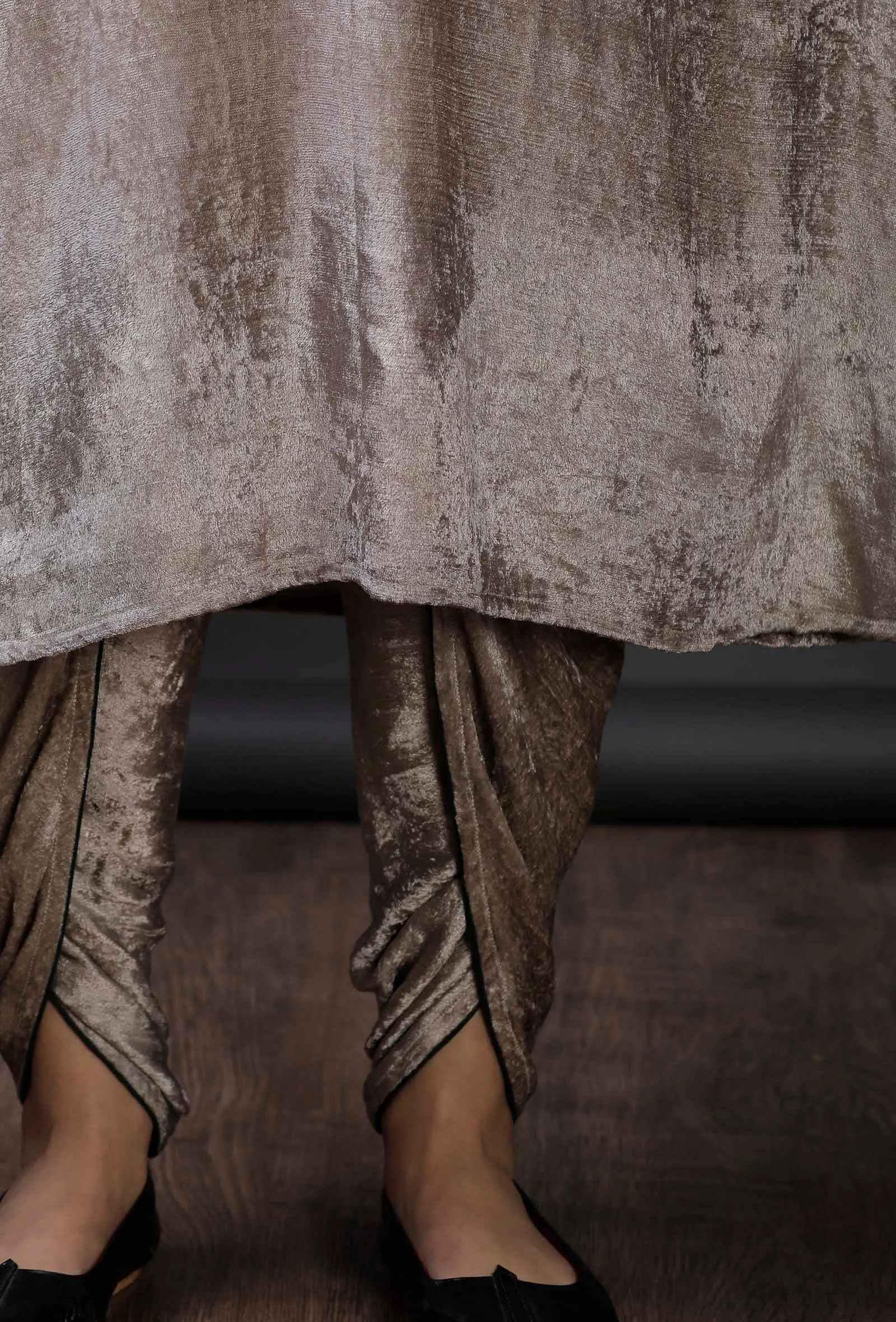 Grey Velvet Salwar