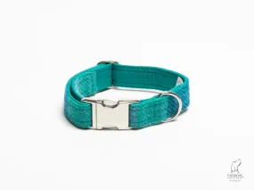 Harris Tweed Seabreeze Check Dog Collar