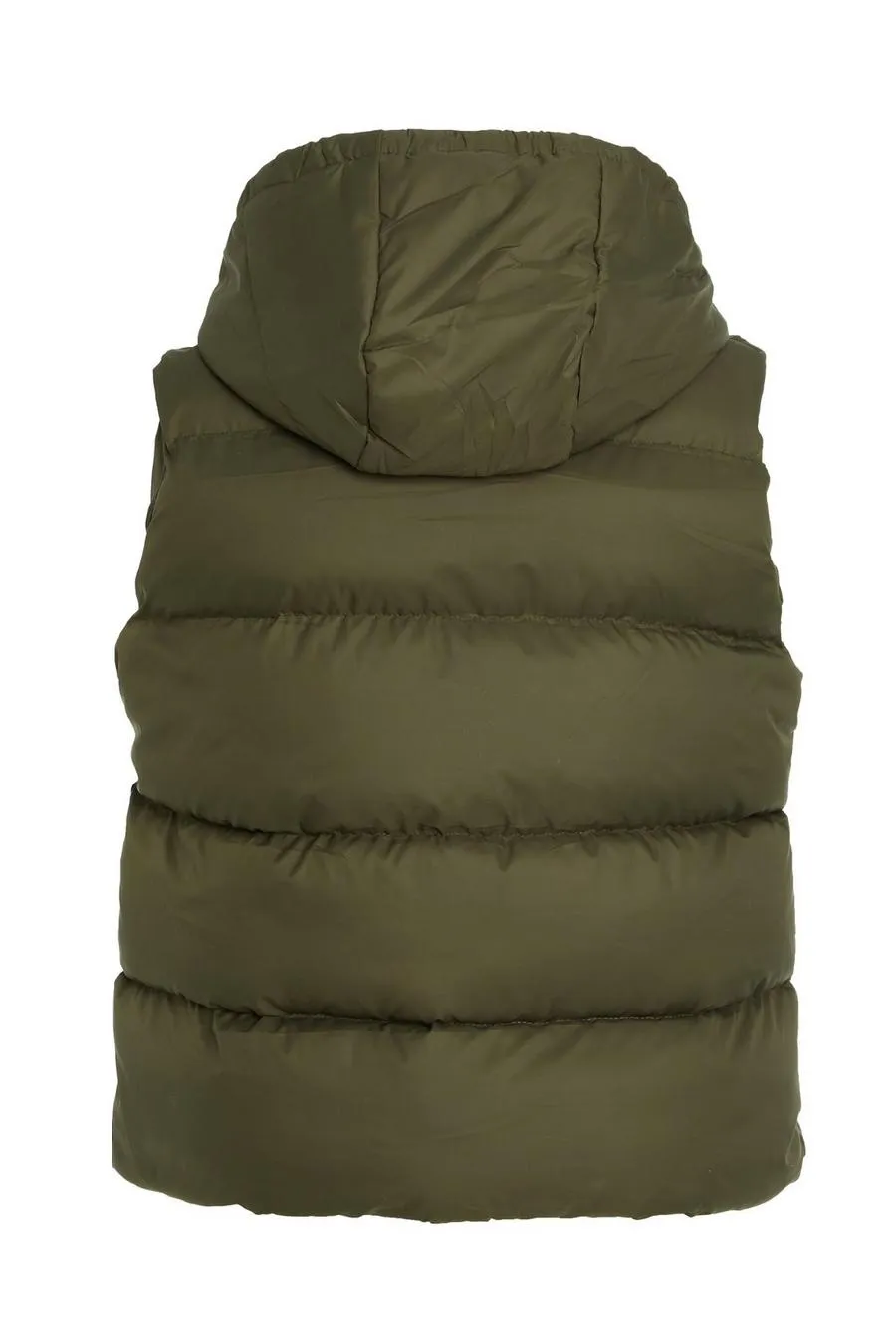 Hooded Gilet Sleeveless Jacket Full Zip For Women-Fp710 LJKT-2034-Black