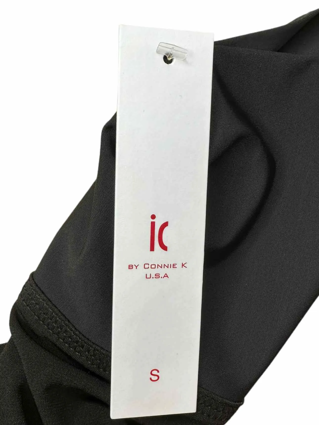 IC by CONNIE K NWT Black Asymmetrical Hem Tunic Size S