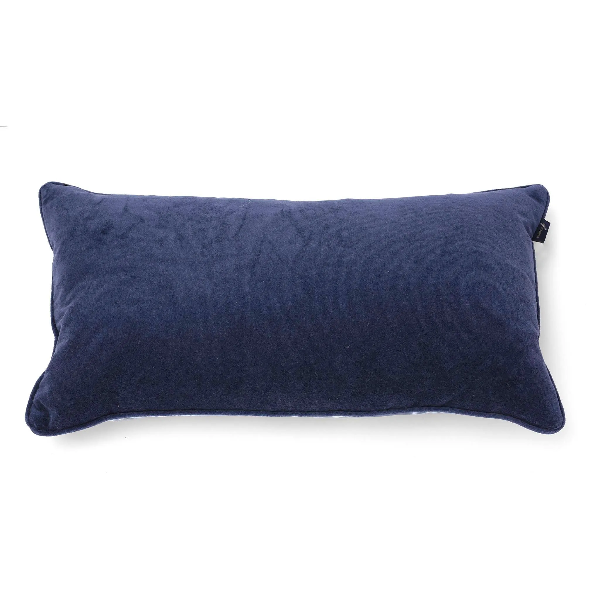 Indigo Itajime Grid Long Cushion by Tatie Lou & Pad