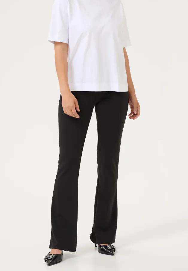 Jenny Flared Leggings - Black Deep