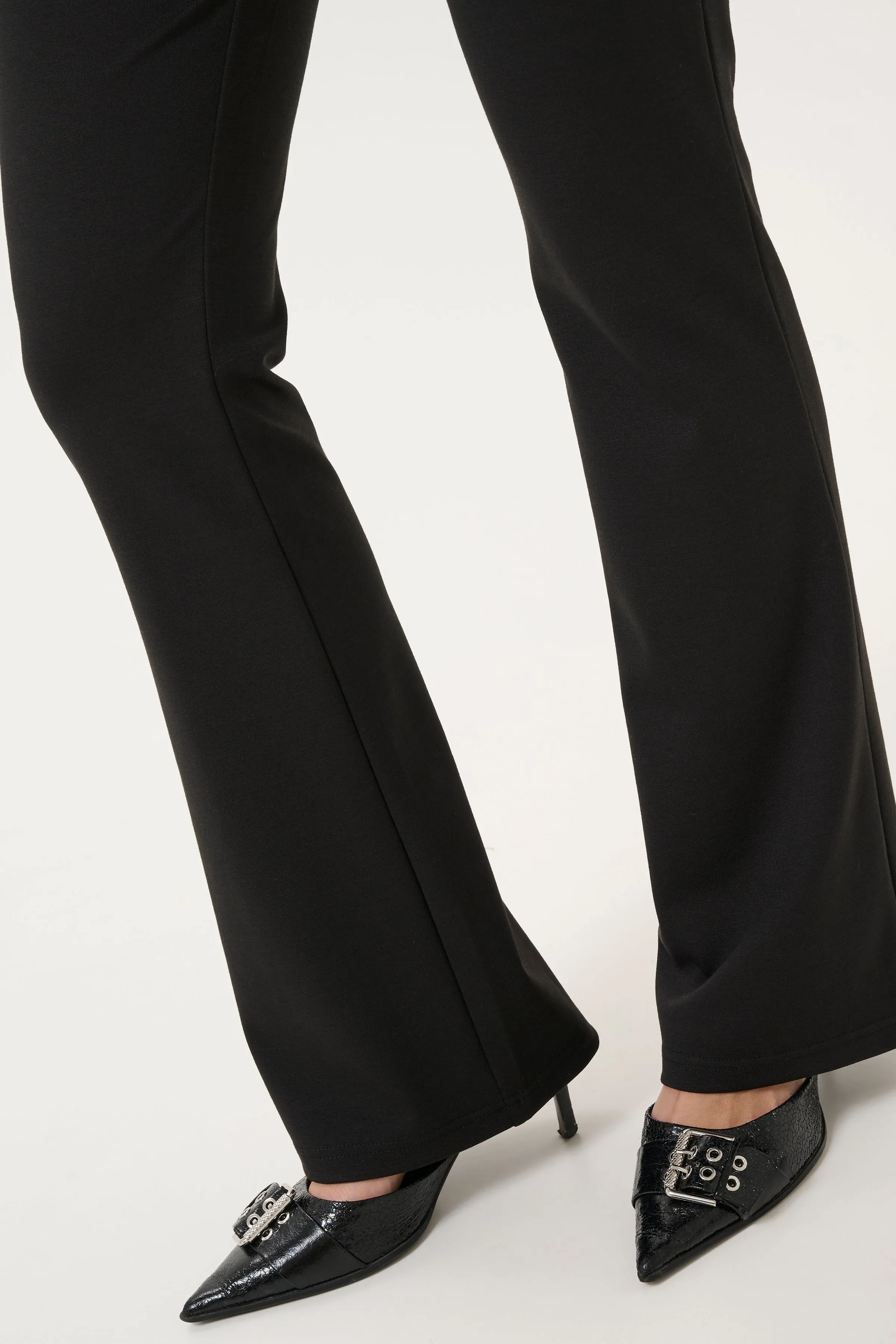 Jenny Flared Leggings - Black Deep