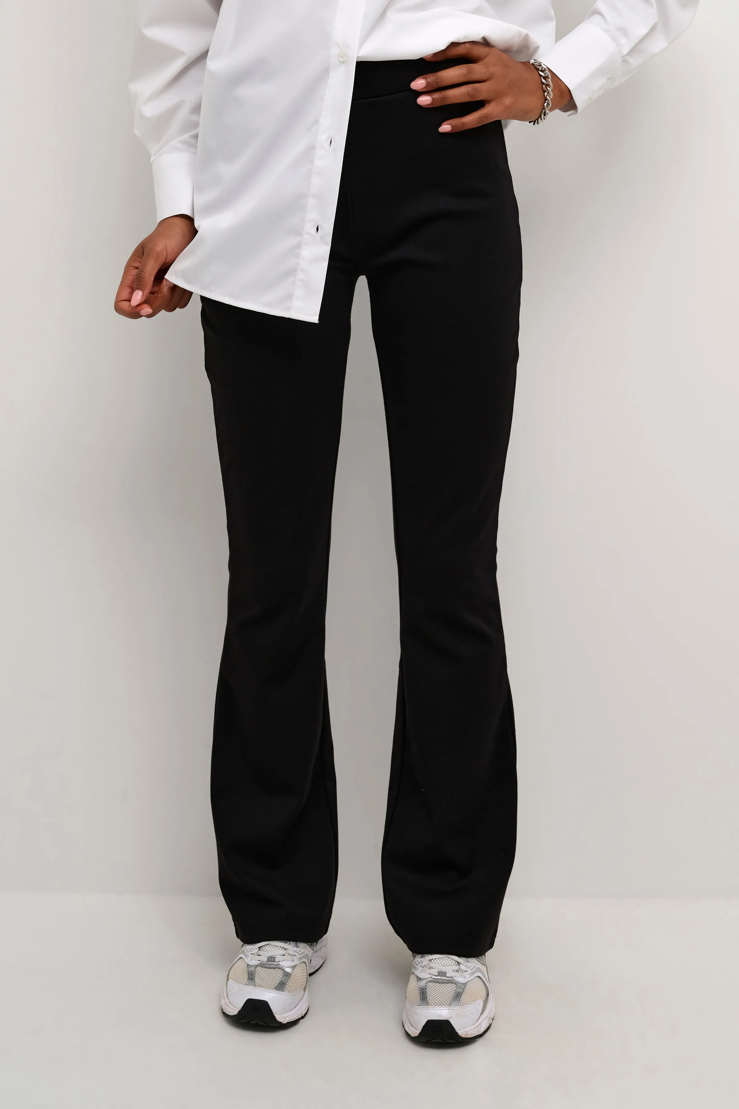 Jenny Flared Leggings - Black Deep