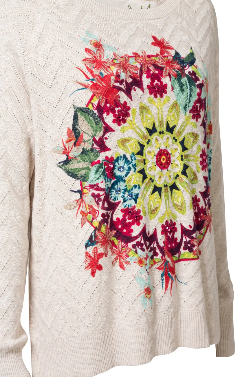 Kenmare Floral Sweater Desigual Style 19SWJF47