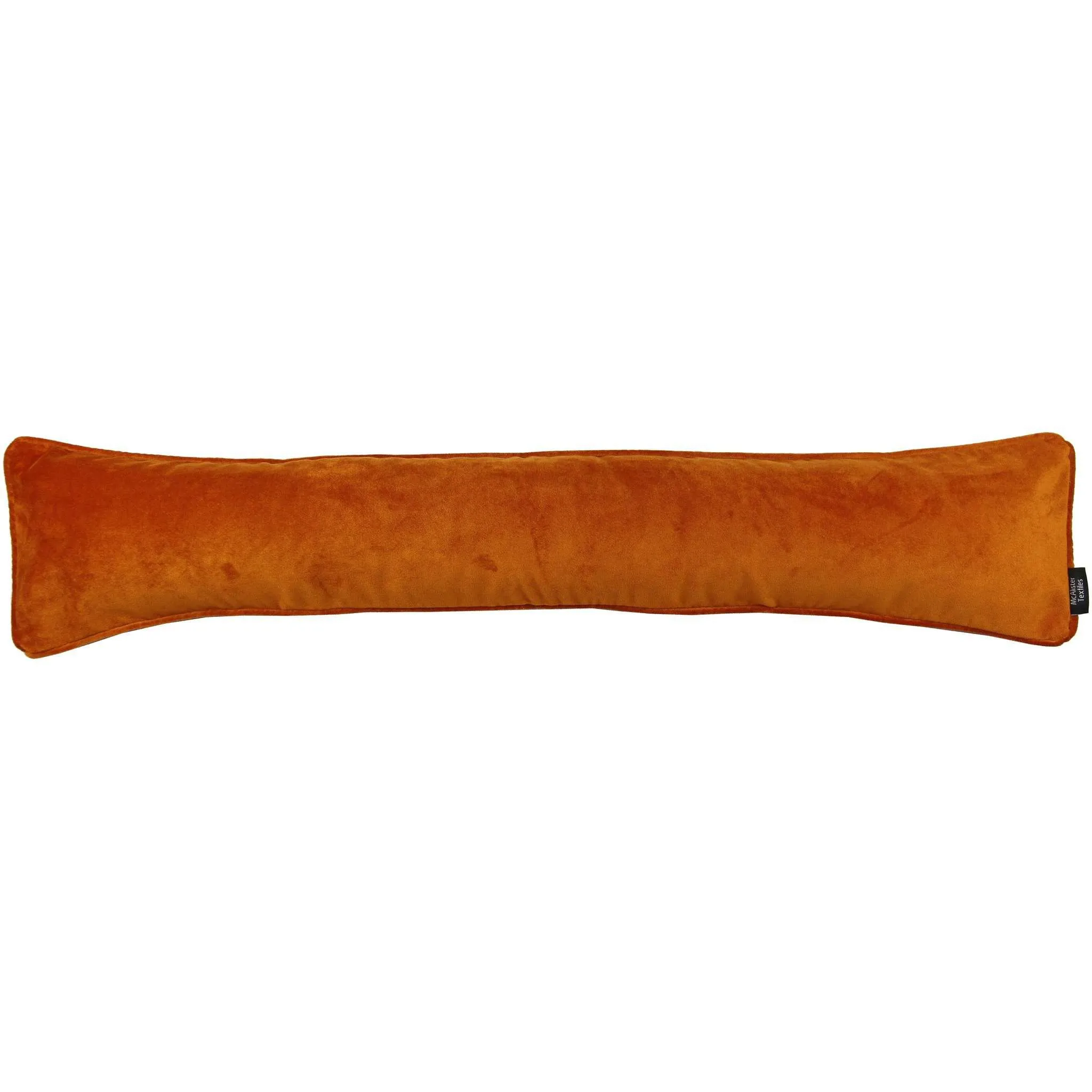 Matt Burnt Orange Velvet Draught Excluder