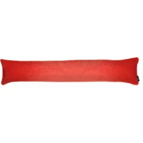 Matt Coral Pink Velvet Draught Excluder