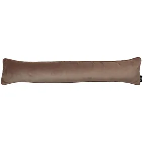 Matt Mocha Brown Velvet Draught Excluder
