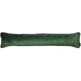 Matt Moss Green Velvet Draught Excluder