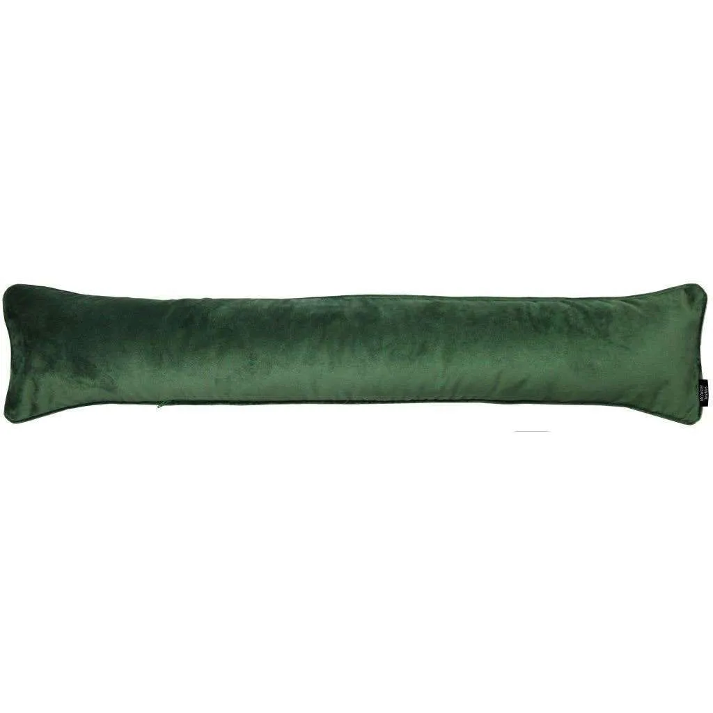 Matt Moss Green Velvet Draught Excluder