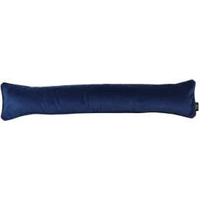Matt Navy Blue Velvet Draught Excluder
