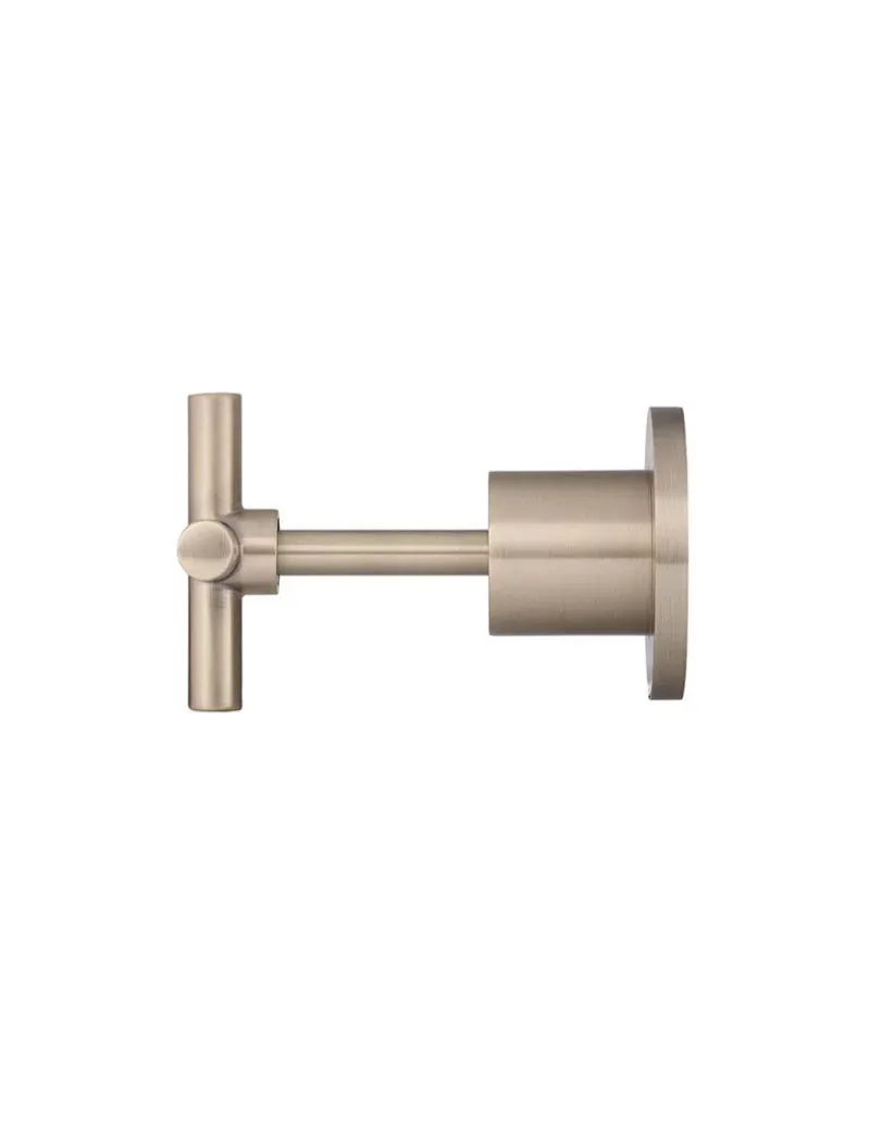 Meir | Champagne Round Cross Handle Jumper Valve Wall Top Assemblies