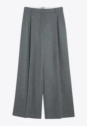 Mille Wool-Blend Wide-Leg Pants