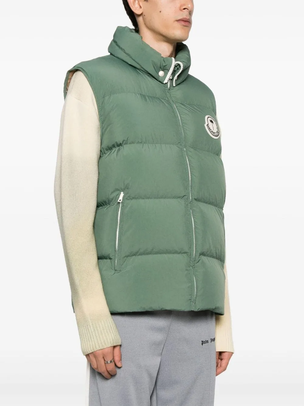 MONCLER GENIUS X 8 MONCLER PALM ANGELS Rodmar Down Gilet Green