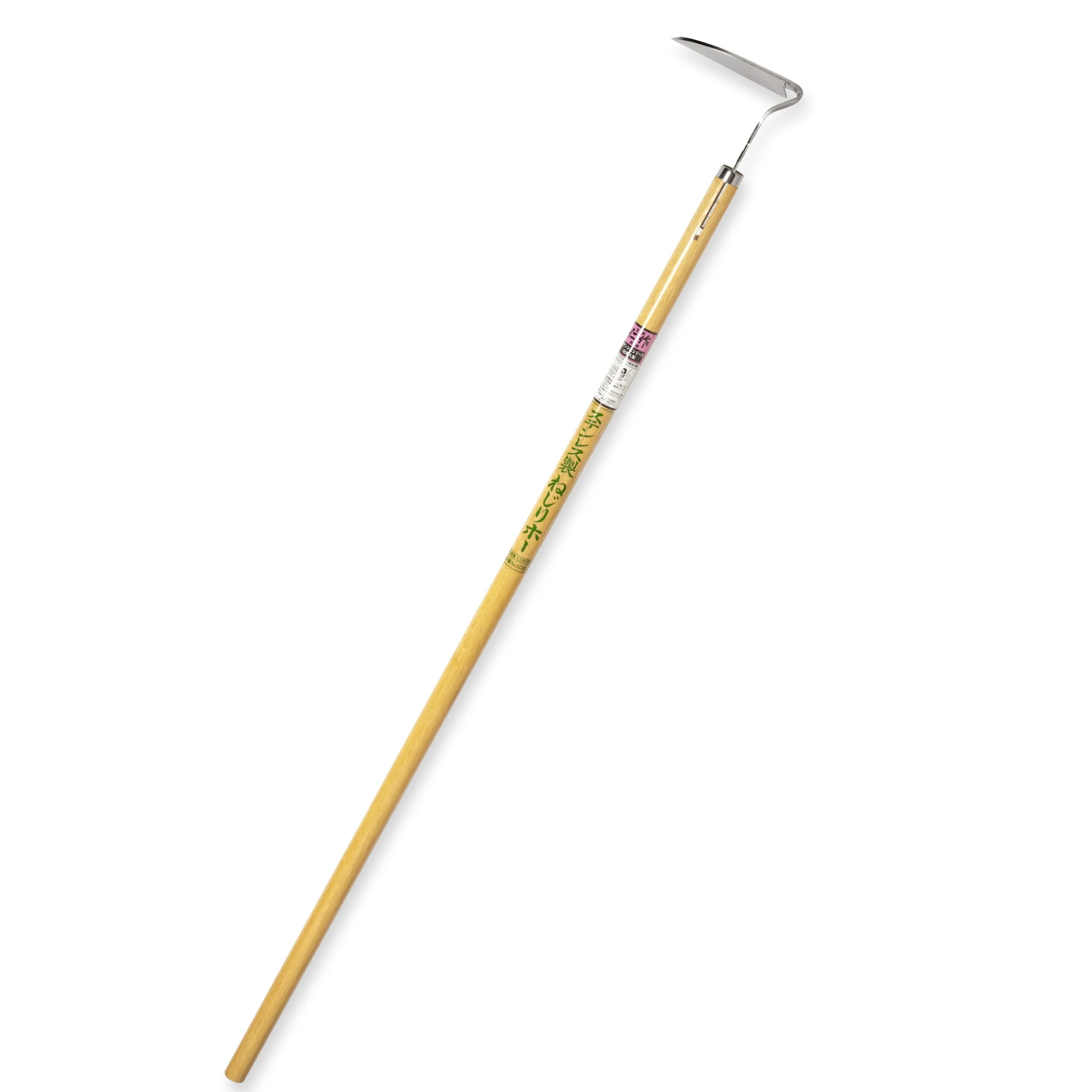 Nisaku NEJIRI Japanese Stainless Steel Long Handle Hoe, 4.5-Inch Blade