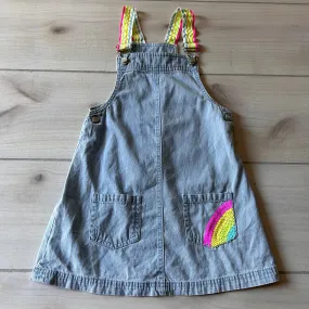 Novo Gratz Denim Rainbow Sequins Jumper Dress