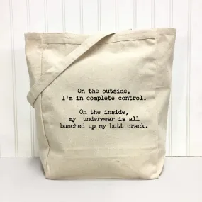On the Outside... Tote Bag by Things Uncommon