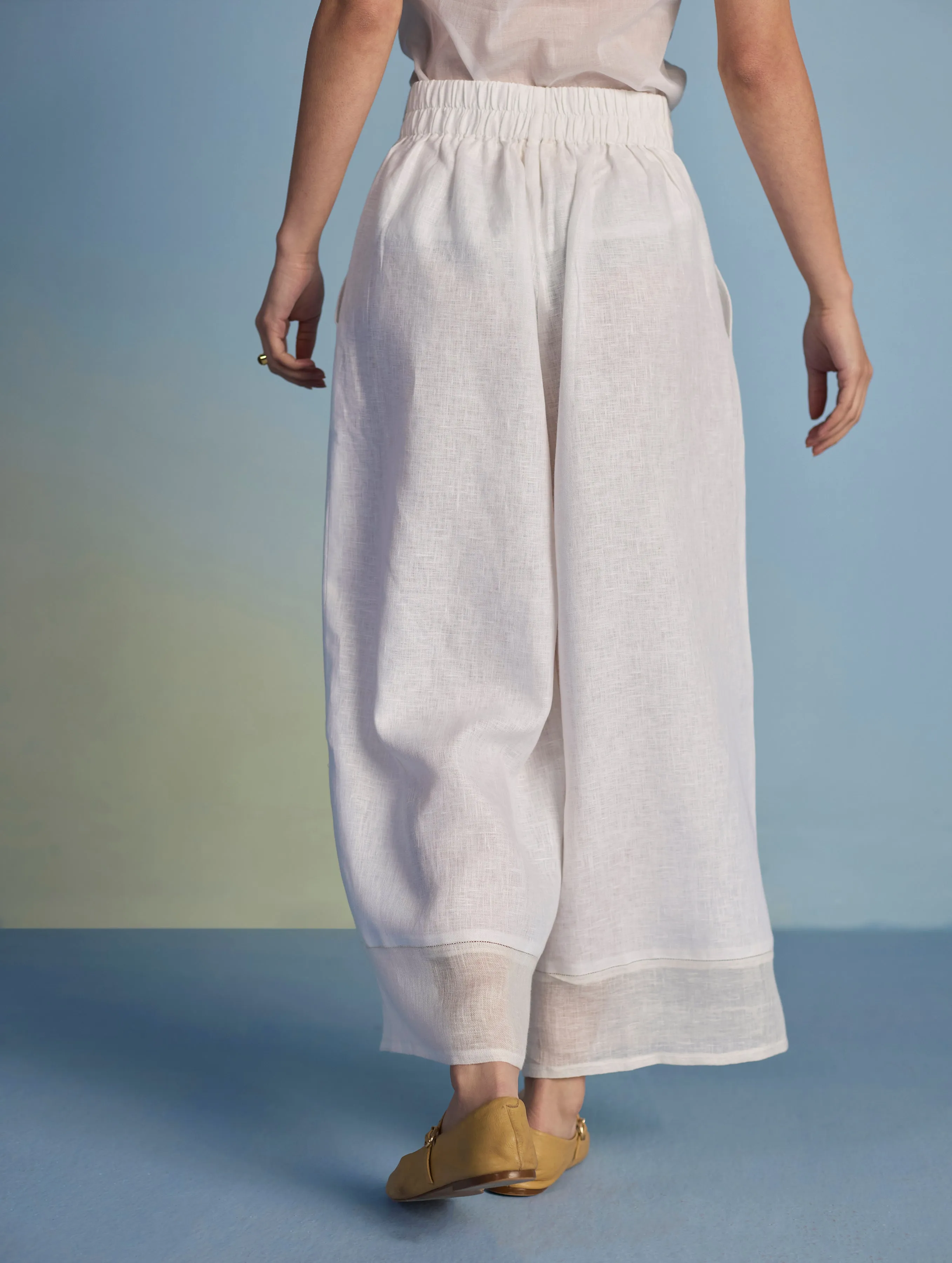 Osho Patchwork Kaftan Co-ord Set - White