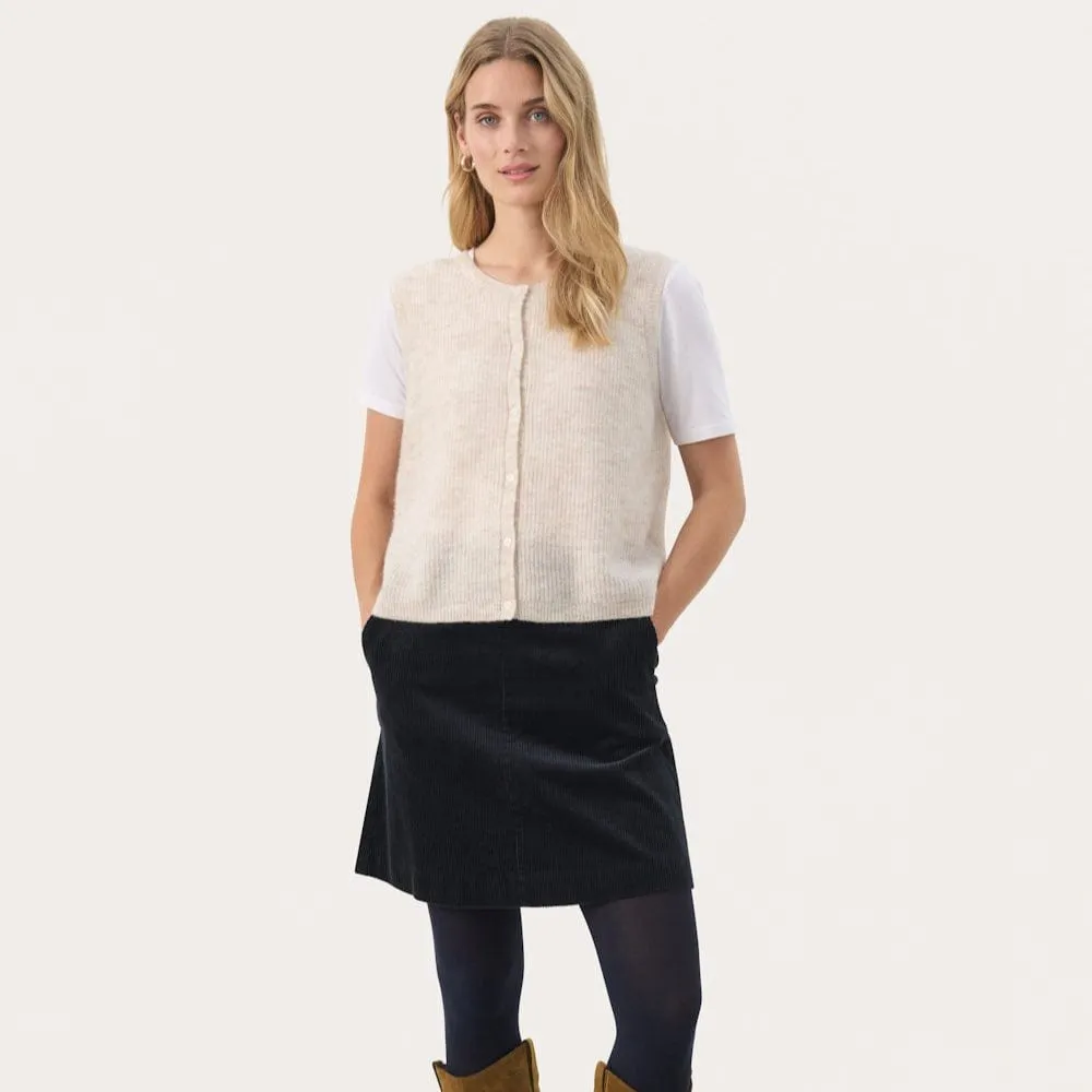 Part Two PimiraPW Waistcoat In Birch Melange