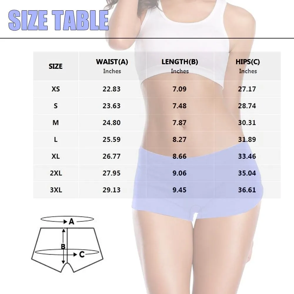 Personalized Face Underwear for Her Custom Licked Women's Boyshort Panties Funny Lovers Gift