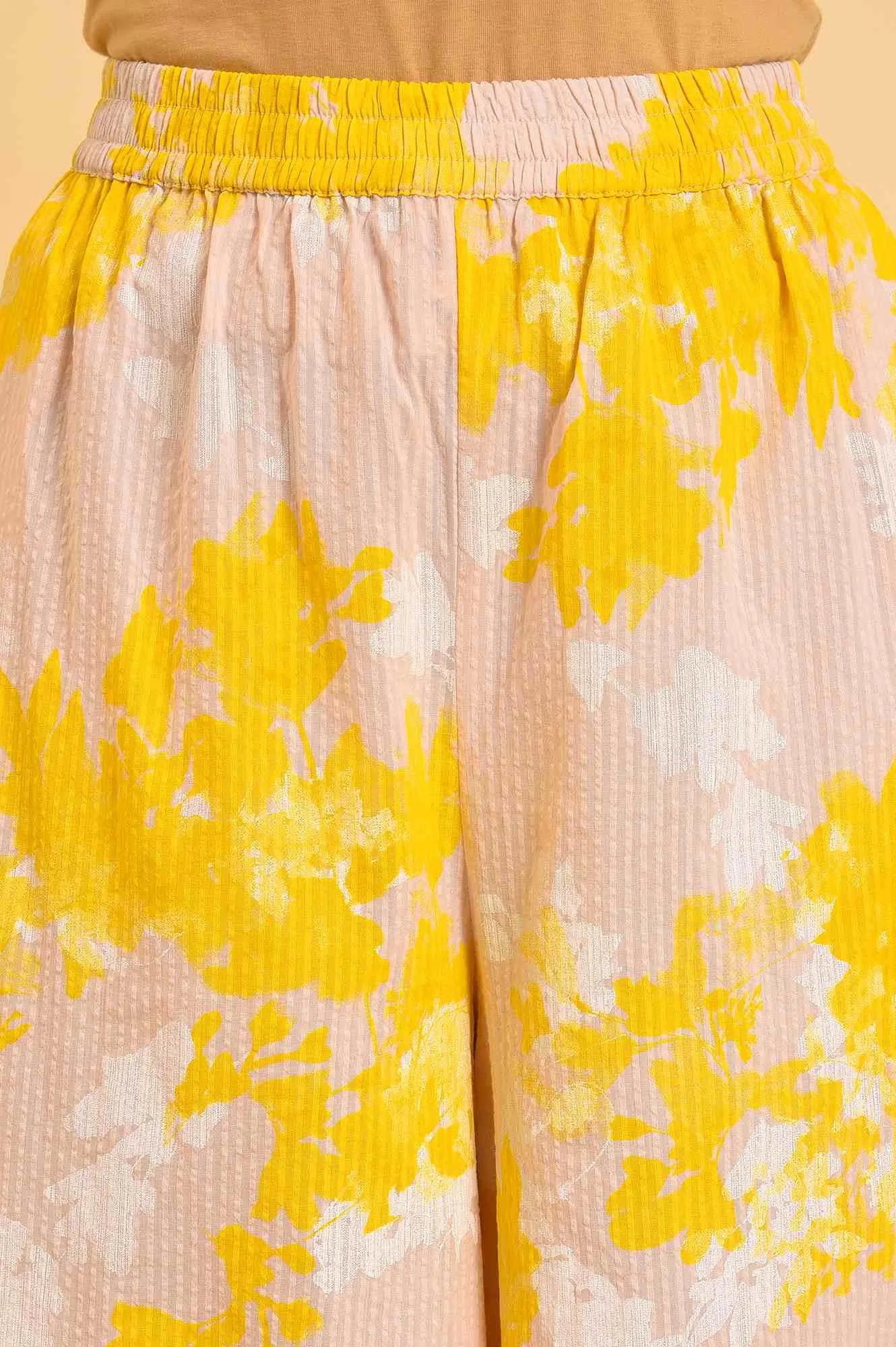 Pink Floral Printed Top & Flared Pants Co-Ord Set