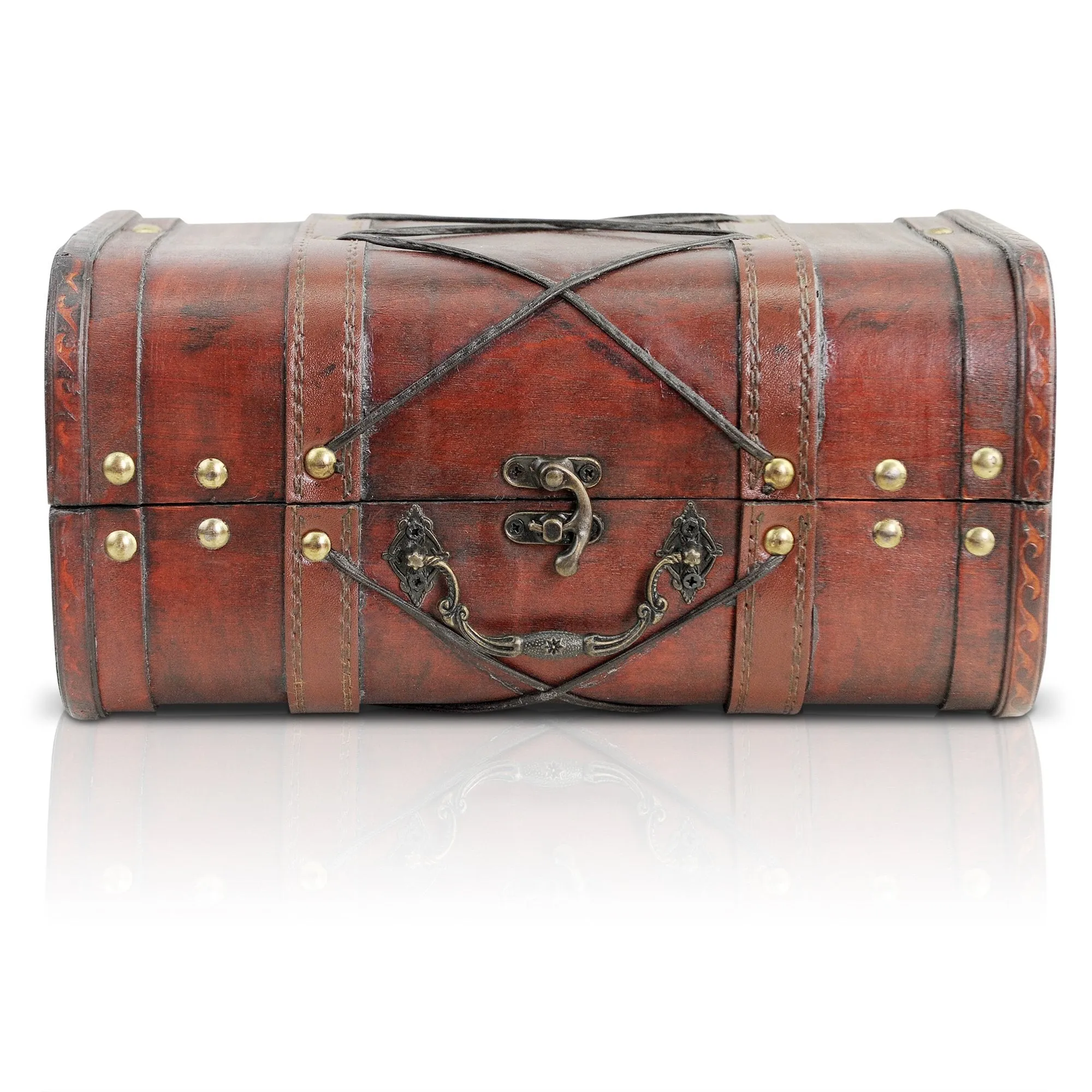 Pirate Treasure Chest Storage Box  Ji 138x91x94  Durable Wood
