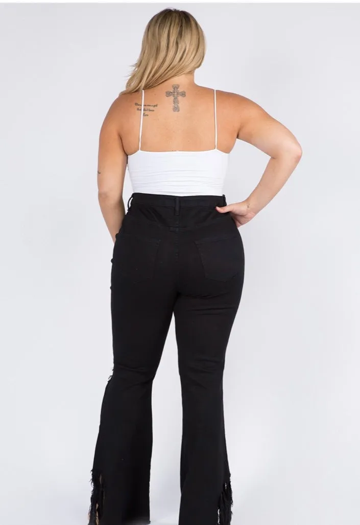 Plus Too Trendy Flared Jeans