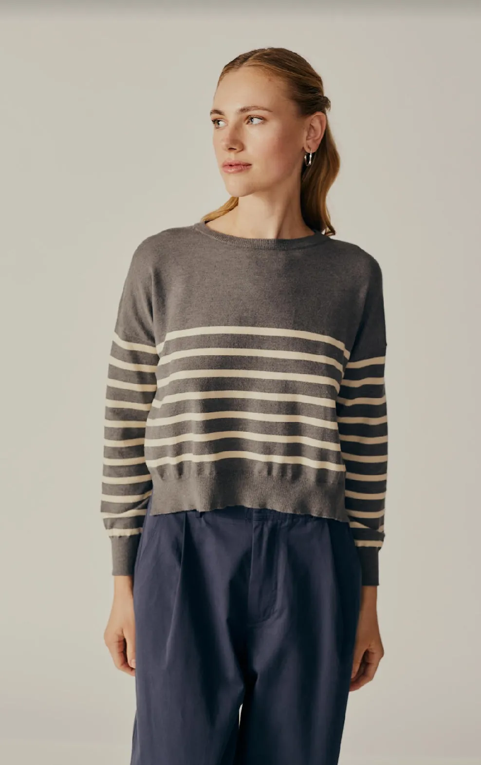 POLLY STRIPE SWEATER