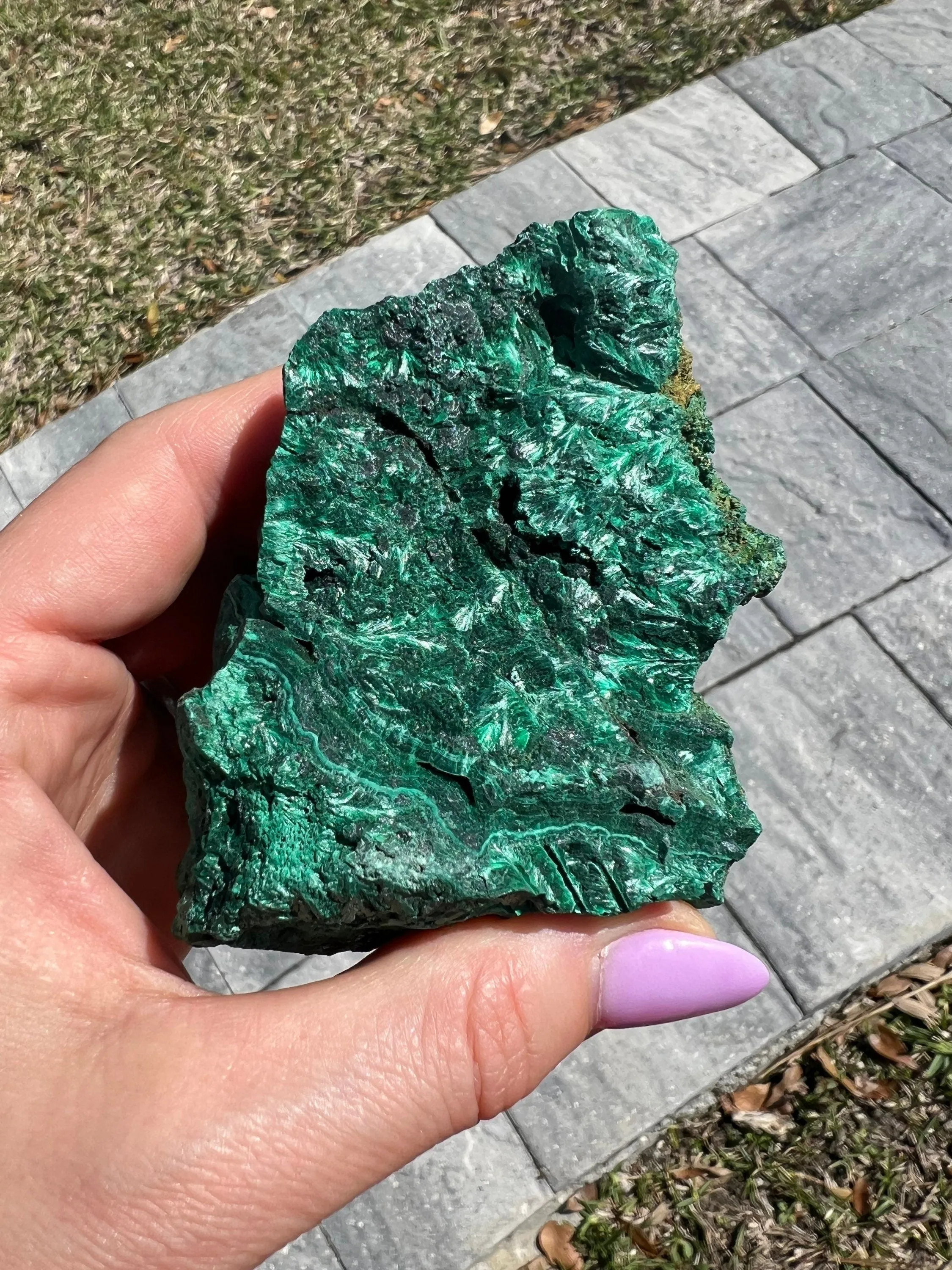Raw malachite cluster 1 pound 2oz