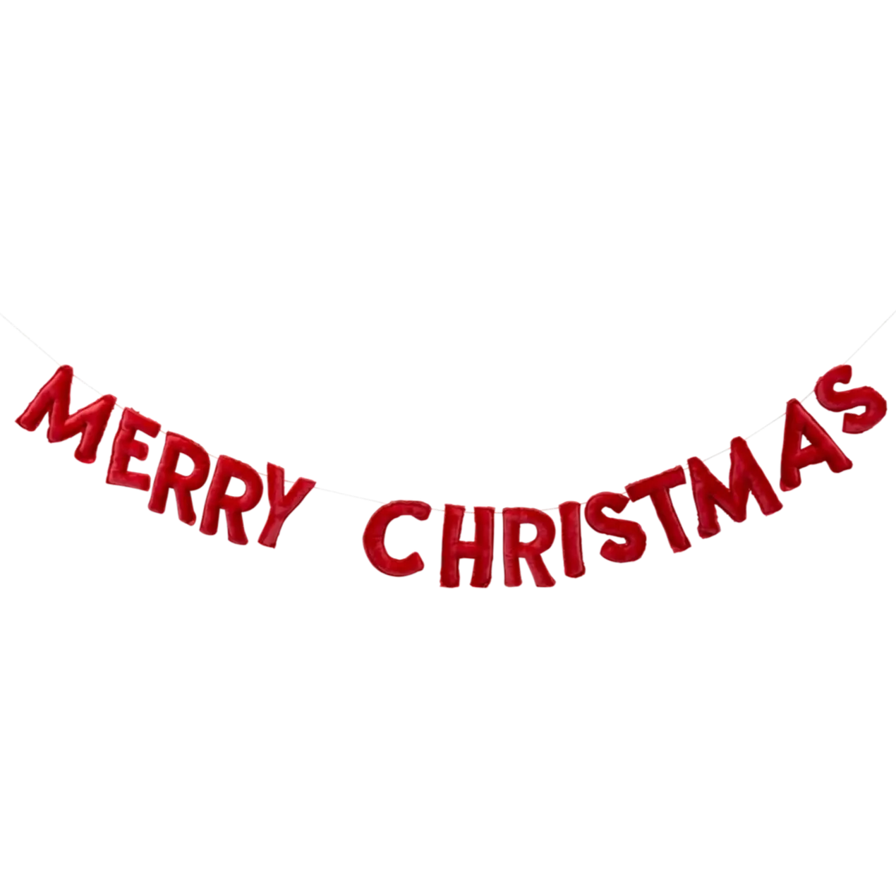 Red Velvet Merry Christmas Banner