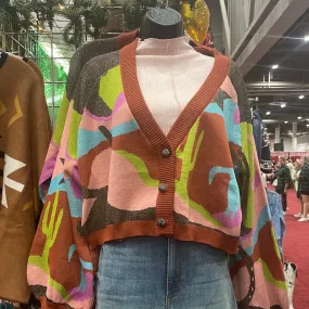 Retro Amigo Crop Sweater