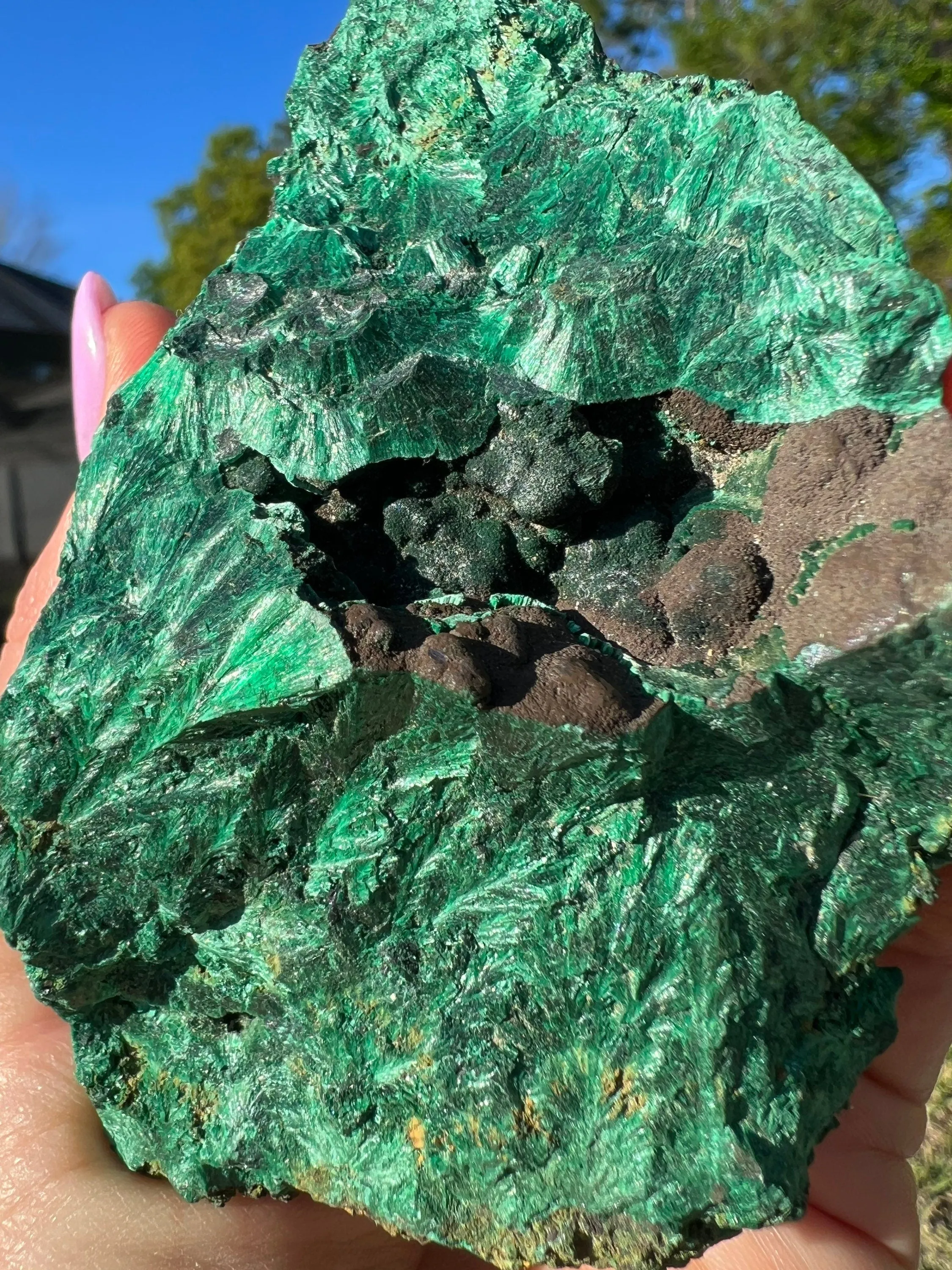 Rough natural malachite 432grams