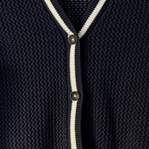 Roxy Open Knit Cotton Cardigan