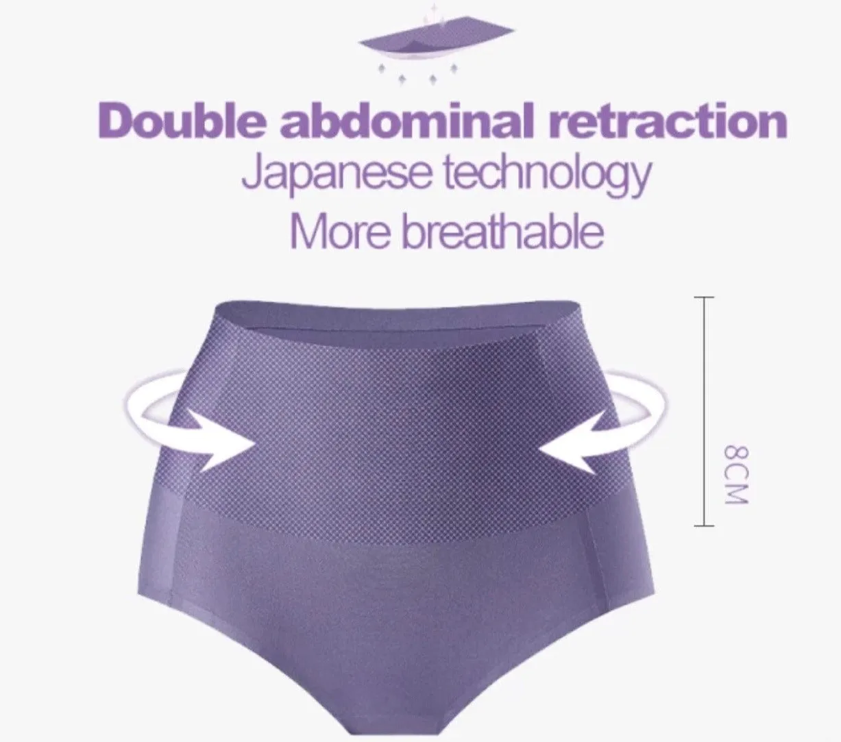 Seamless High Waisted Firm Tummy Control Knickers Underwear