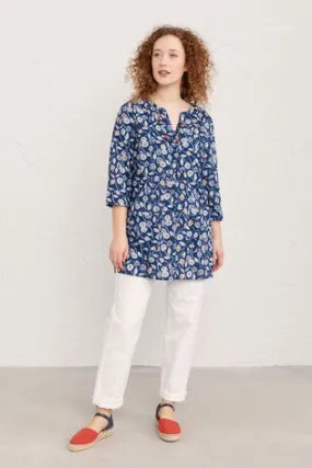 Seasalt Cornwall Adventurer Tunic - Ceramic Blooms Yacht