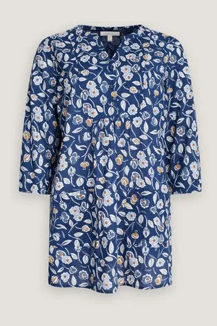 Seasalt Cornwall Adventurer Tunic - Ceramic Blooms Yacht