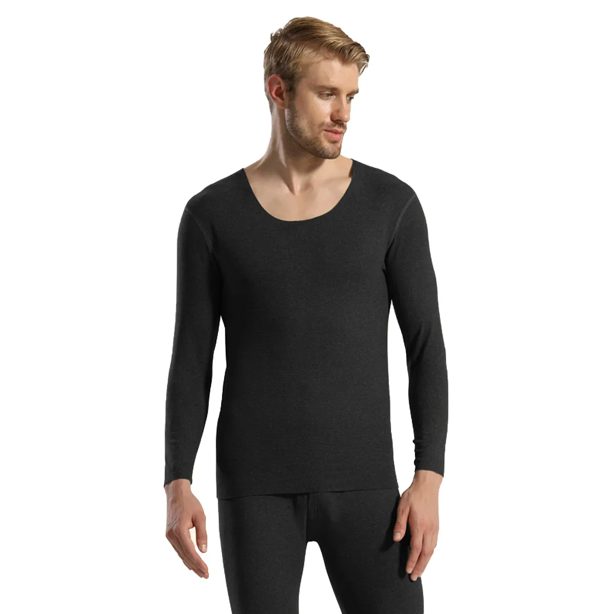 Sidiou Group Winter Basic Bottoming Shirt Seamless Long Johns For Women Men Breathable Slim Elasticity Thermal Underwear Set