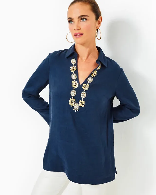 Simona Tunic, Low Tide Navy