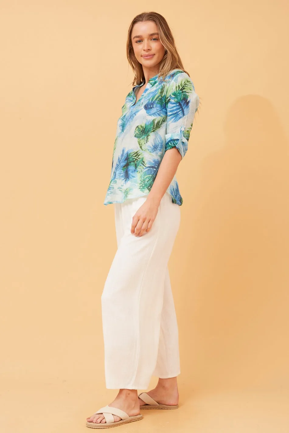 SPICY LEAF PRINT TOP