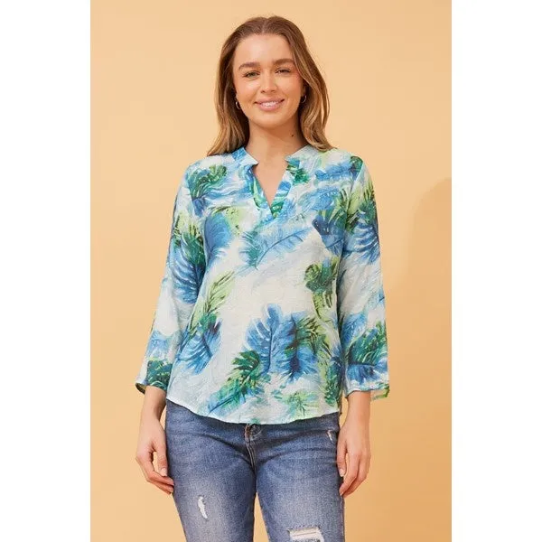 SPICY LEAF PRINT TOP
