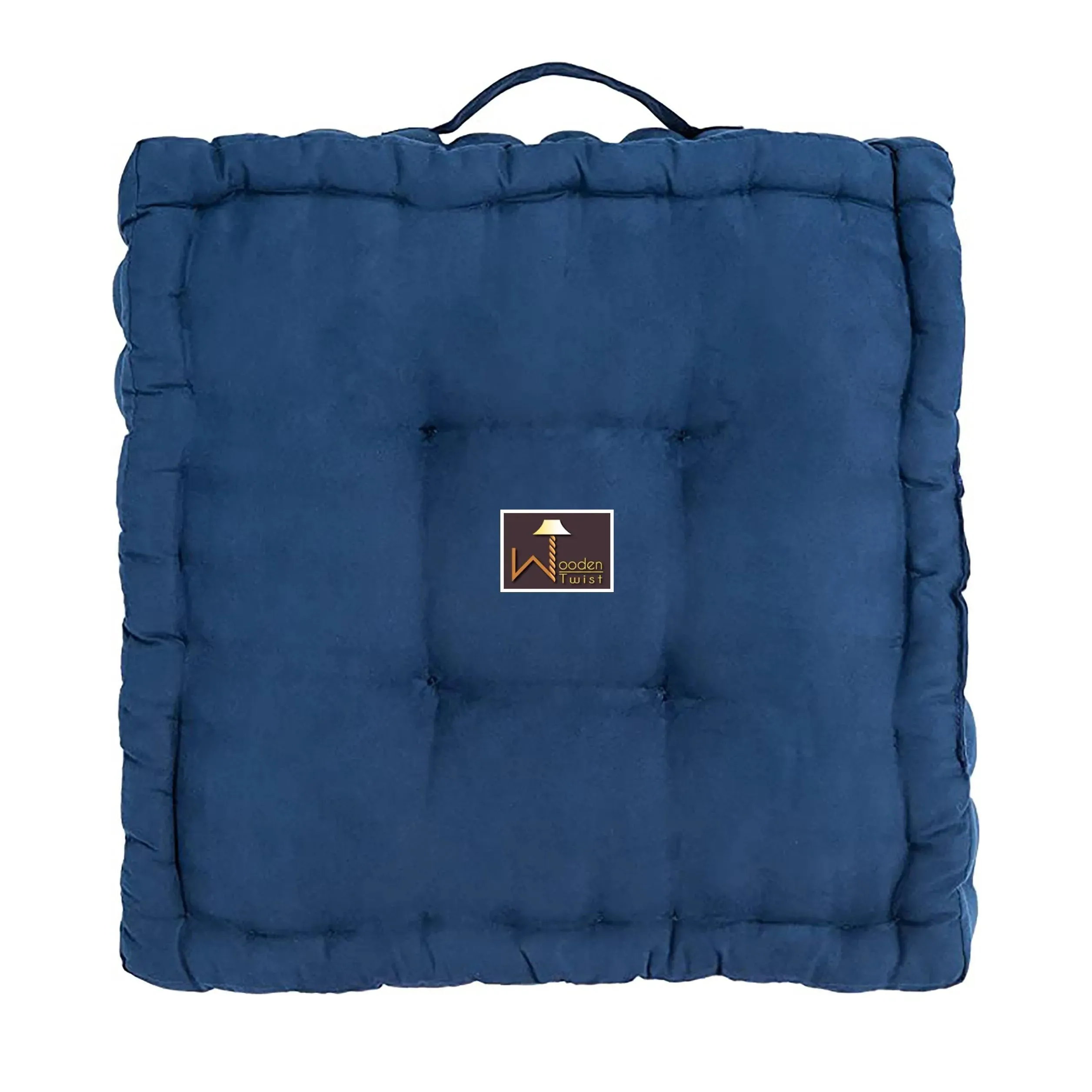 Square Shape Floor Pillow Comfort for Seating With Handle (Pack of 1)